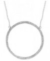'Duomo' Open Circle Pendant Necklace in Sterling Silver Sterling Silver 18 Inches $30.00 Necklaces