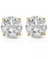 (IGI Certified 0.70ct & up) Round Diamond stud Plus Quality 0.04ct-2.00ct, Clarity I3-I4 Yellow Gold 0.2 carats $28.74 Earrings